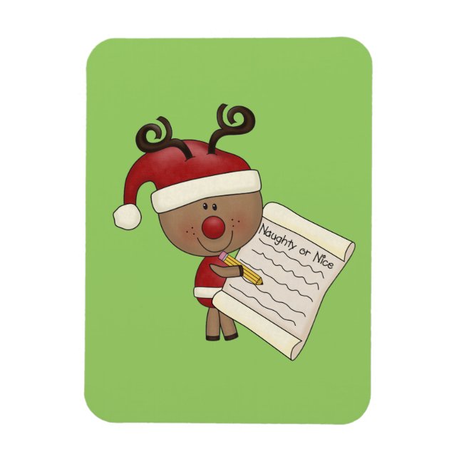 Imán Reno de Rudy travieso o NIC (Vertical)