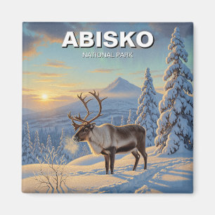 Imán Reno en el Parque Nacional de Abisko Viaje de Suec
