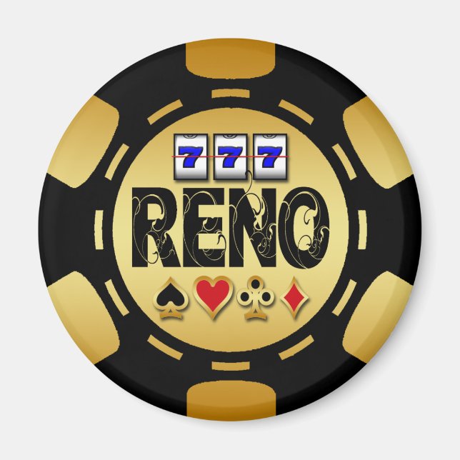 IMÁN RENO GOLD AND BLACK POKIP CHIP (Frente)