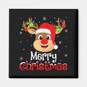 Imán Reno Merry Navidad Familia Hombres Mujeres Niños X