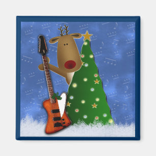 Imán Reno rojo de la nariz de Rockin