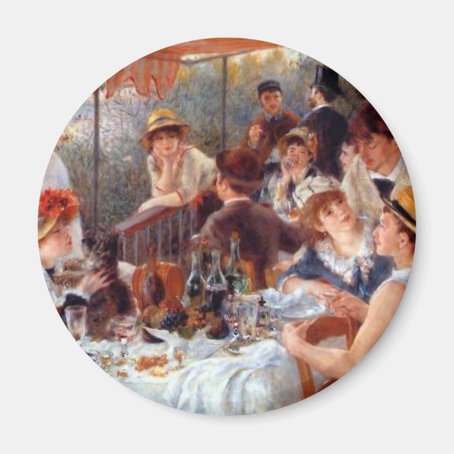 Imán Renoir: El almuerzo del Fiesta de paseos en bote (Frente)