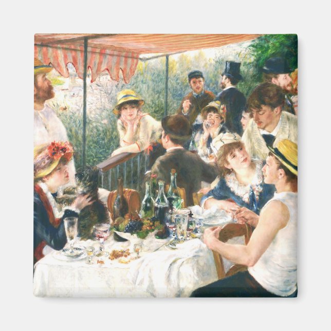 Imán Renoir Luncheon del Renoir Fiesta del barco (Frente)