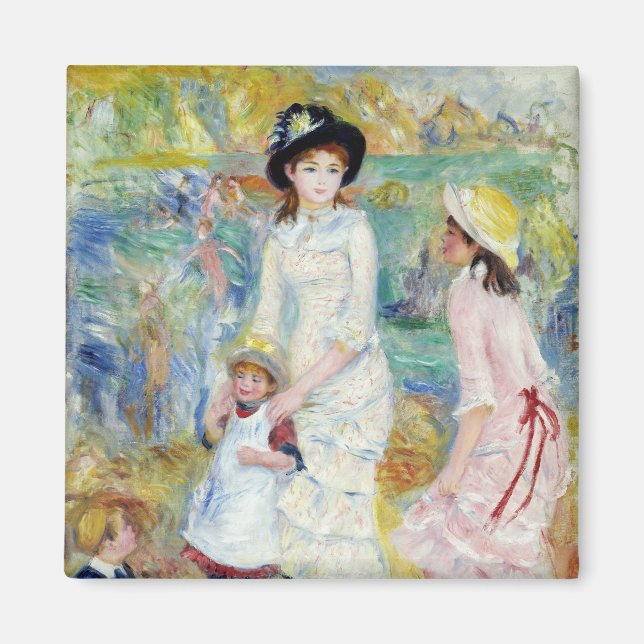 Imán Renoir - Niños en la costa, Guernsey (Frente)