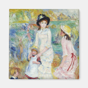 Imán Renoir - Niños en la orilla del mar, Guernsey