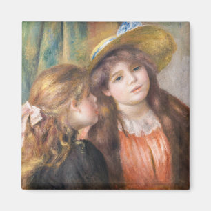 Imán Renoir - Retrato de dos niñas pequeñas