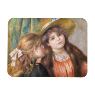 Imán Renoir - Retrato de dos niñas pequeñas
