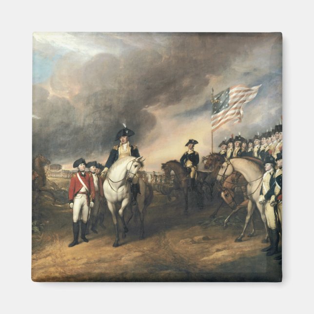 Imán Renuncia en Yorktown por John Trumbull (Frente)