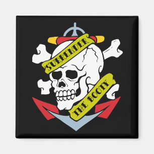 Imán Renunciar al cráneo de booty