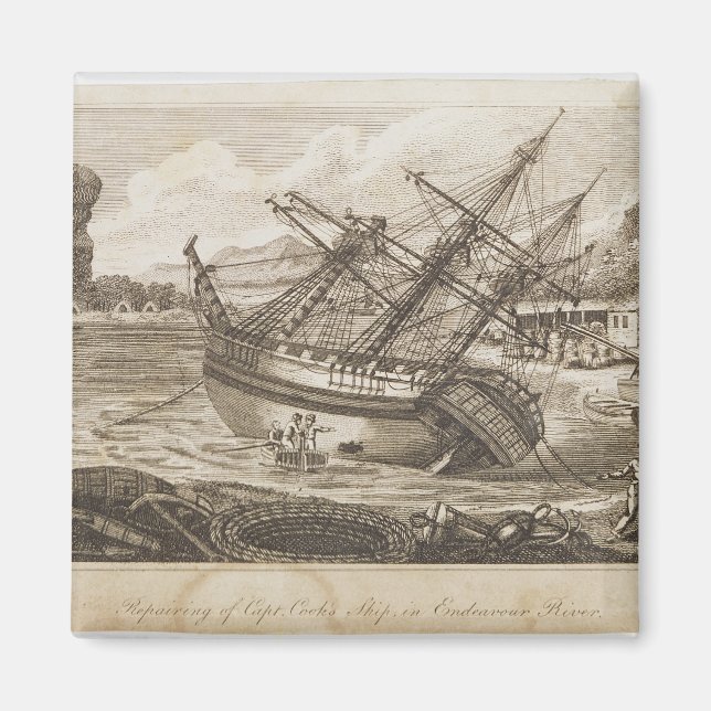 Imán Reparación del barco de Captain Cooks (Frente)