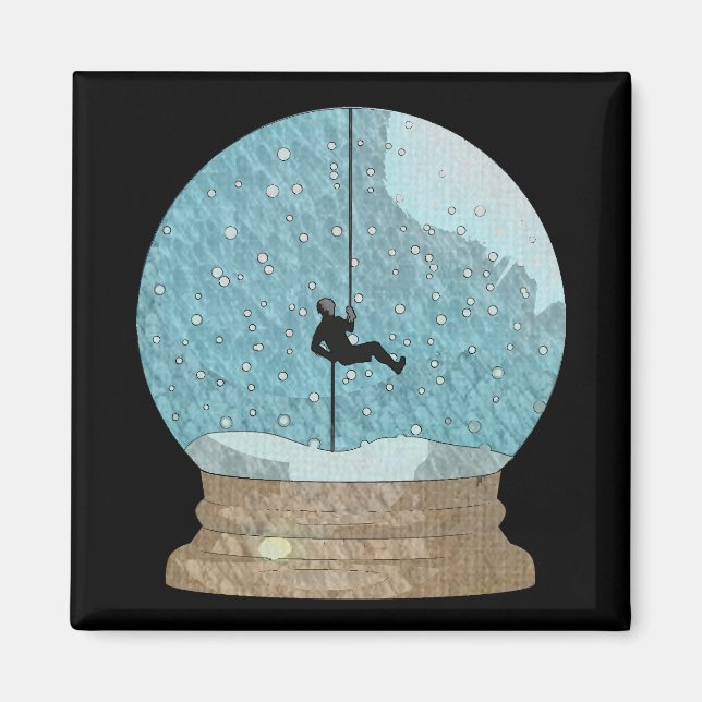 Imán Repeler el globo de nieve del escalador de rocas (Frente)