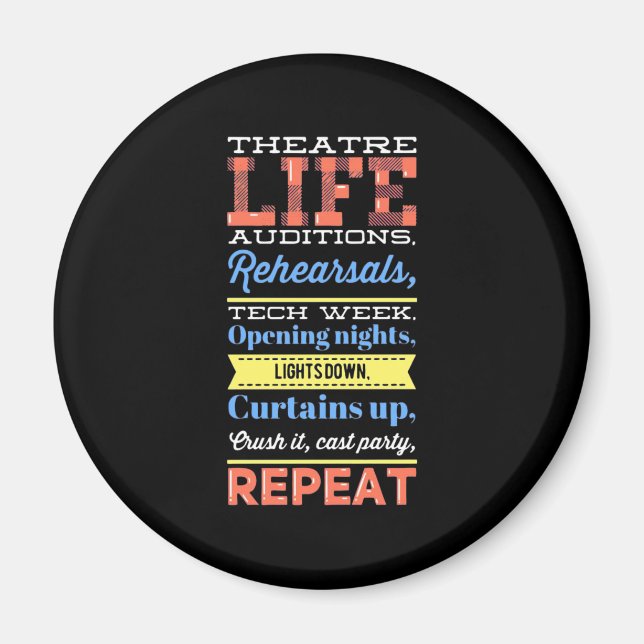 Imán Repetición de la vida del teatro (Frente)