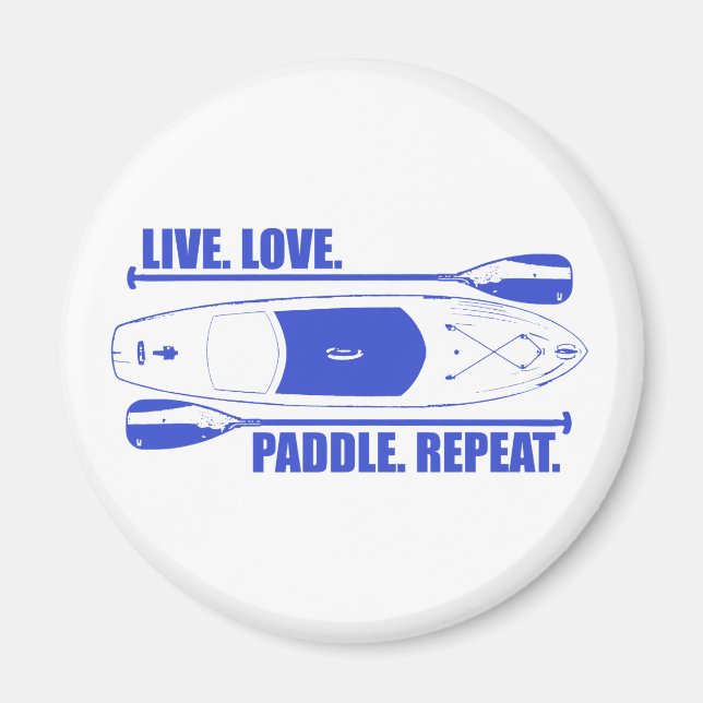 Imán Repetición de pádel de amor en vivo (Frente)