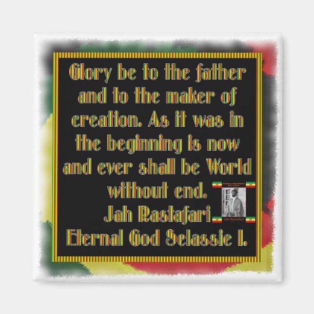 Imán Repetición de rasta recibida antes de la ceremonia (Frente)