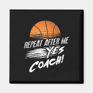 Imán Repetir Después De Mí Sí Entrenador Lindo Boceto D