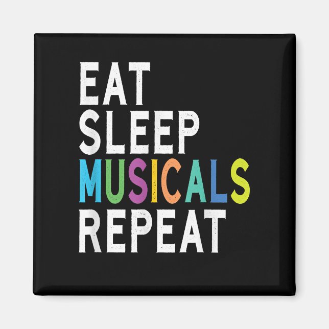 Imán Repetir el sueño de los musicales (Frente)