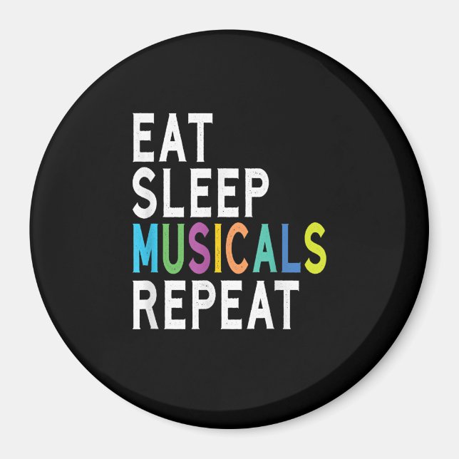 Imán Repetir el sueño de los musicales (Frente)