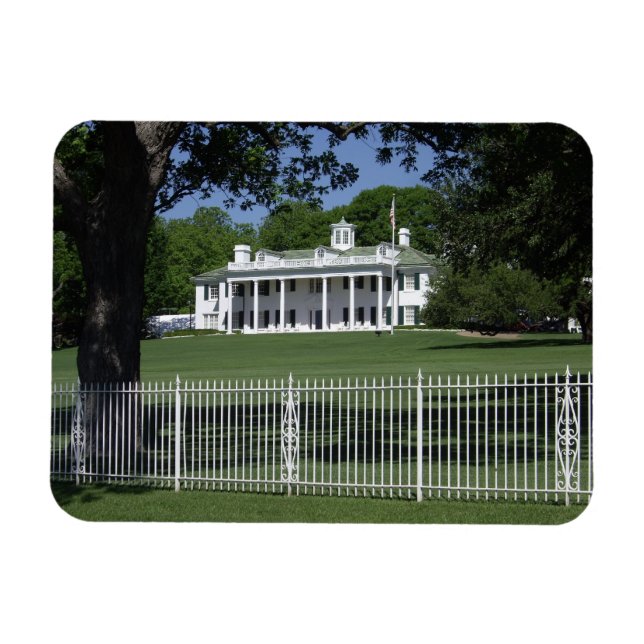 Imán Réplica de Monte Vernon en el lago de Rock Blanco  (Horizontal)