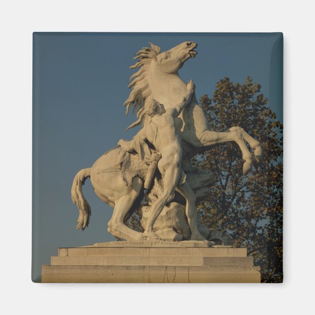 Imán Réplica de uno de los dos 'Caballos de Marly' orig (Frente)