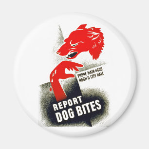 Imán Reportar picaduras de perro