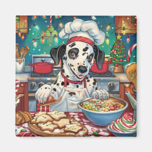 Imán Repostería Navideña Dálmata: Navidades Festivas
