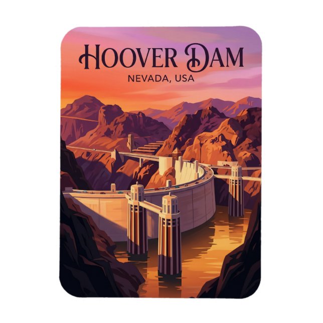 Imán Represa Hoover EE. UU. (Vertical)