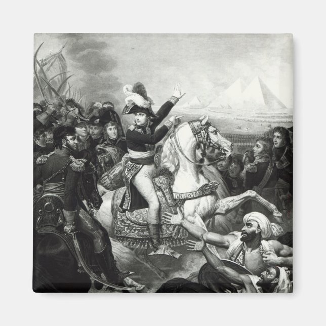 Imán Representación de Napoleón como el héroe conquista (Frente)