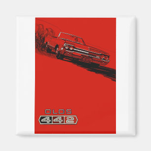 Imán Reproducción 1964 del poster de Oldsmobile 442