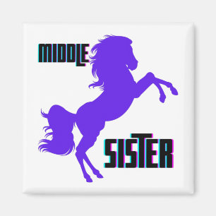 Imán Reproducción de la Pony Púrpura de la Hermandad Me
