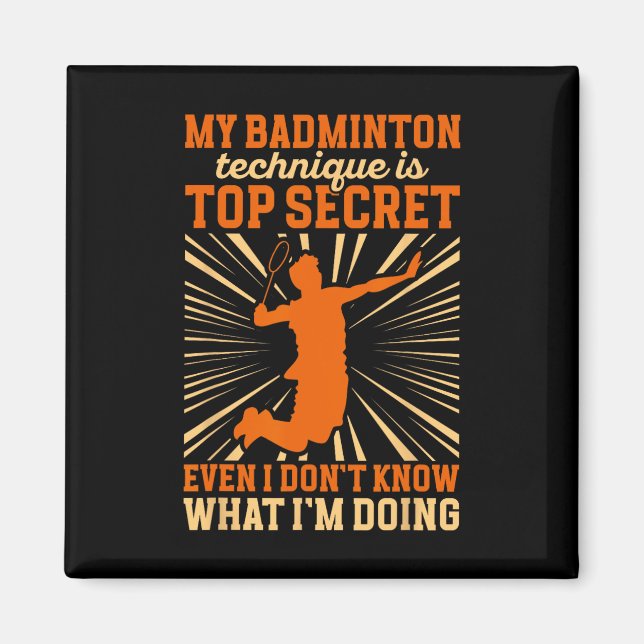 Imán Reproductor de Badminton My Badminton Technique (Frente)