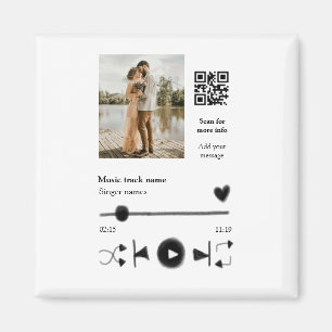 Imán Reproductor de música pareja personalizada código