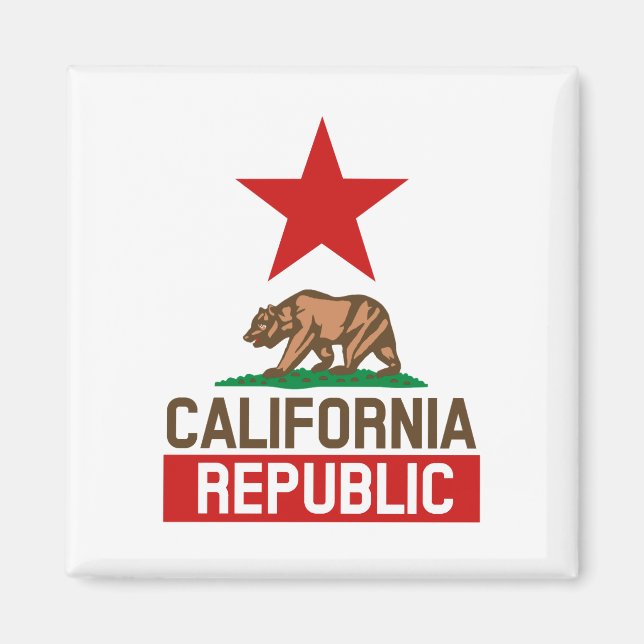 Imán República California (Frente)