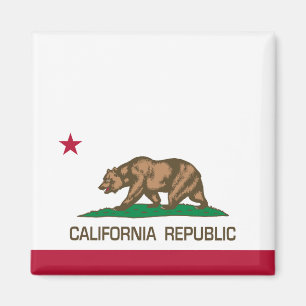 Imán República de California (bandera del estado)
