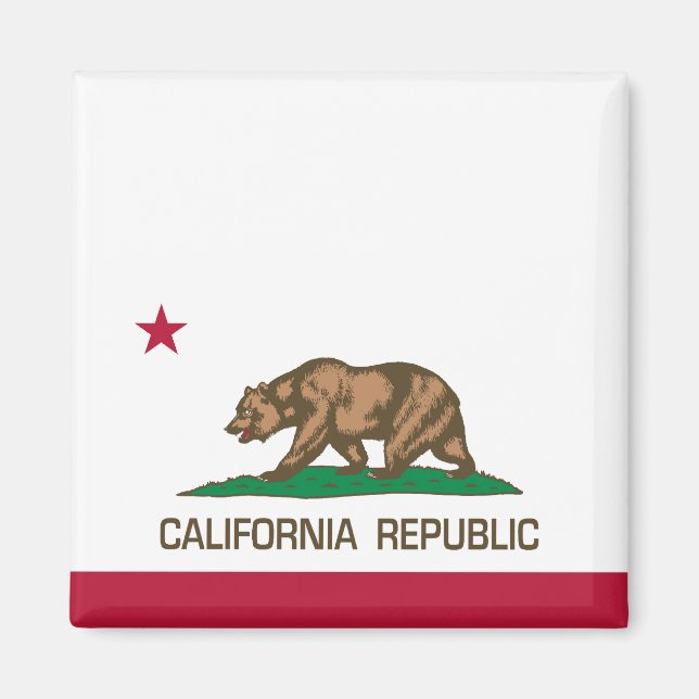 Imán República de California (Bandera Estatal) (Frente)