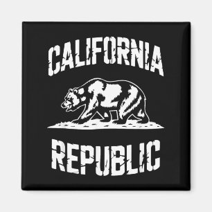 Imán República de California Estado Grizzly Retro Vinta