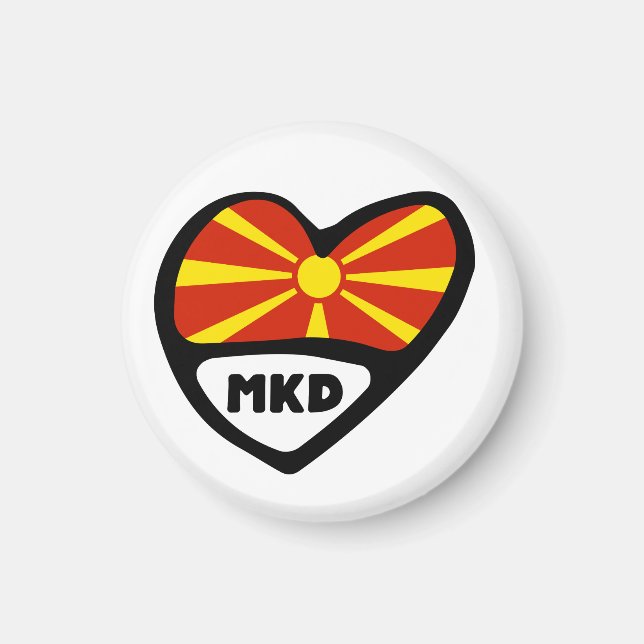 Imán República de Macedonia Código de país Bandera Cora (Frente)