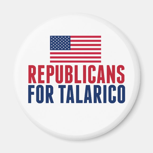 Imán Republicanos para Talarico Elección 2026 (Frente)