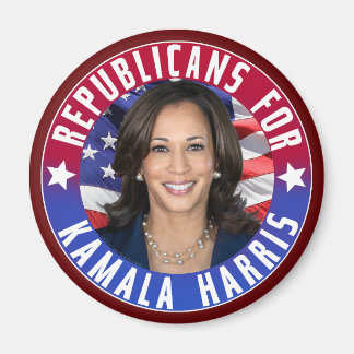 Imán Republicanos por foto del presidente de Kamala Har