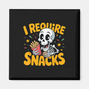 Imán Requerí Snacks Fun Halloween Skeleton Meme Fast