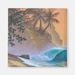 Imán Resaca de la playa de la bahía de Hanalei