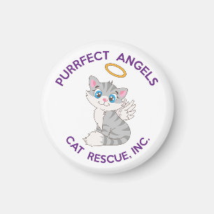 Imán Rescate de gatos de los ángeles perfectos