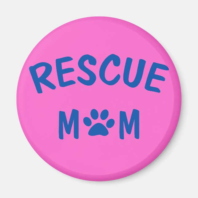 Imán Rescue Mom Magnet (Frente)
