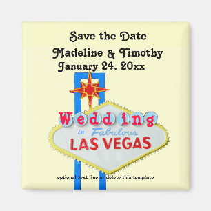 Imán Reserva de Las Vegas la señal de neón de la boda
