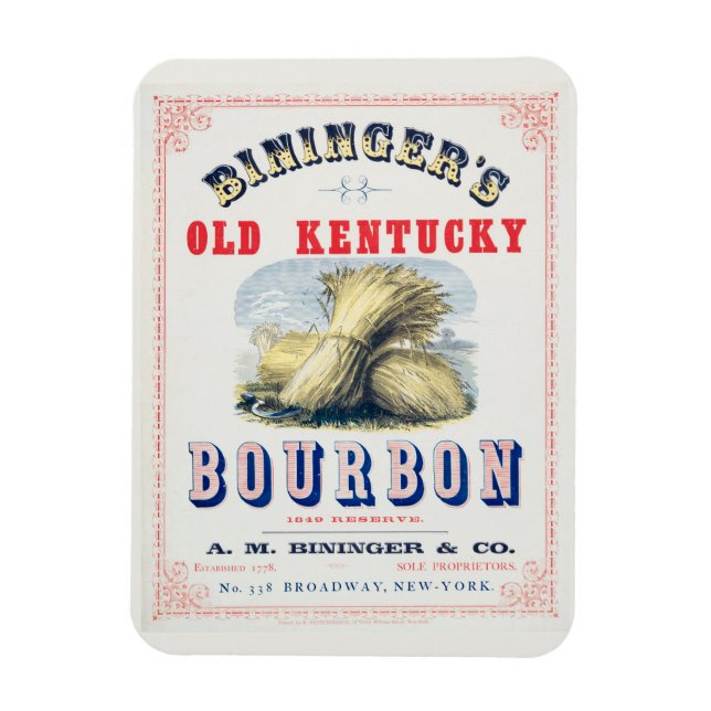 Imán Reserva del Viejo Kentucky Bourbon 1849 de Bininge (Vertical)