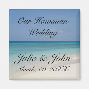 Imán Reserva hawaiana de la boda la fecha