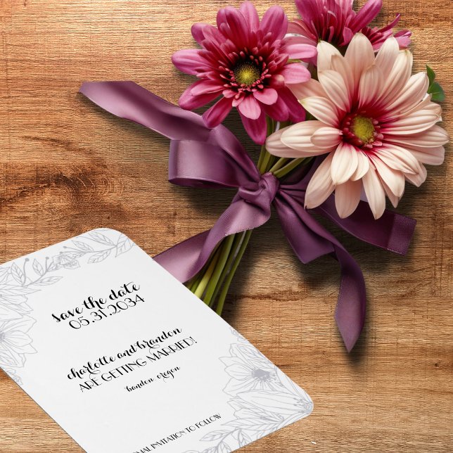 Imán Reserva la fecha para bodas (Save the Date Magnet)