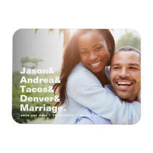 Imán Reserva moderna de la tipografía de la lista de l