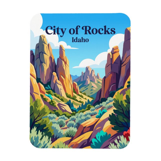 Imán Reserva Nacional Ciudad de las Rocas Idaho (Vertical)