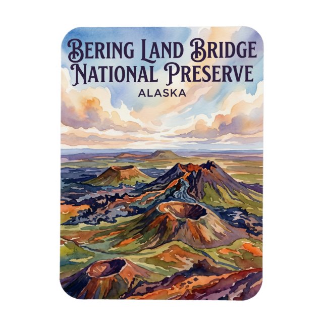 Imán Reserva Nacional del Puente Terrestre de Bering EE (Vertical)