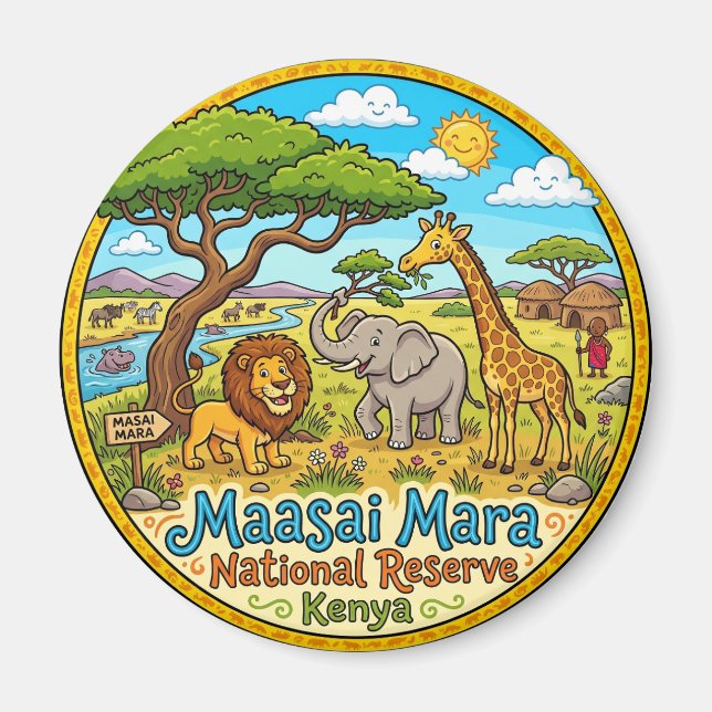 Imán Reserva Nacional Maasai Mara Kenia (Frente)